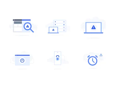 Error Page Illustrations design system illustration visual design