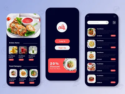 Food Delivery App Ui app ui food app food delivery app gradient graphic design restaurant restaurant app ui ux vector