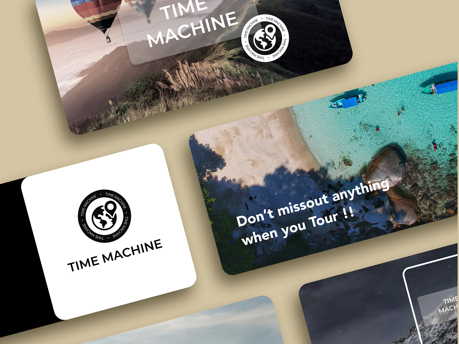 TIME MACHINE - branding & element by Gaurav on Dribbble