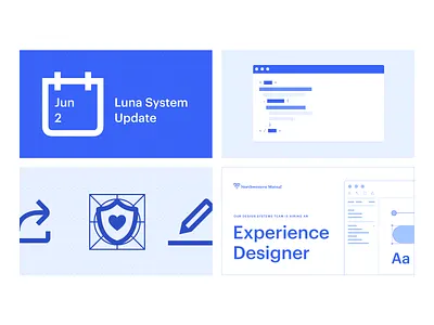 Visual Library Assets design system illustration ux visual design