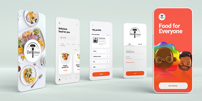 Food Delivery - App UI Design | Shahib Hasan app design app ui app ui design