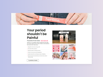 Mixhers / Landing Page Design + Dev design ecommerce landing page mixhers ui ux web design web dev