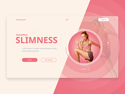 ProFitnessLife | Landing page colors creative design figma fitness gym gym website health homepage landing page main page site design sport typography ui web