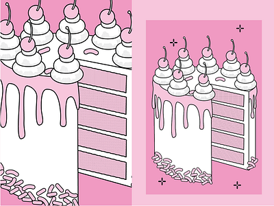 Cherry Cake baking branding cake cherry cherry cake chocolate design graphic design icon illustration infographic logo typography vector