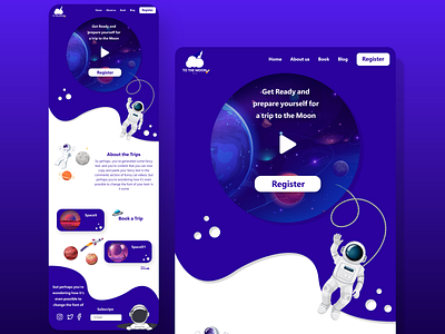 Landing Page 003 android app dailyui design designing illustration ios landing page landscape logo page space ui ux uidaily uiux uk usa web website