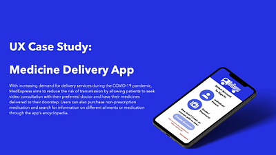 Case Study: Medicine Delivery App case study ux