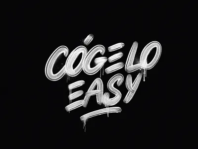 Cógelo Easy - Detail Shot calligraphy details lettering procreate textures