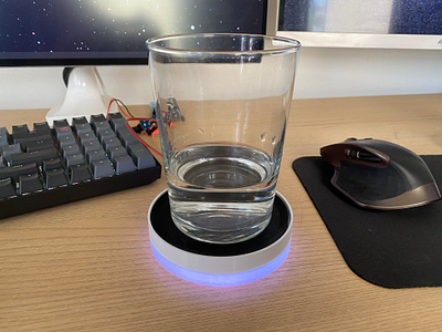 Smart Coaster 3d modeling 3d print 3d printing arduino