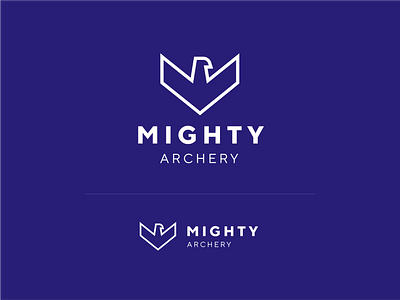 Mighty Archery archery arrow branding eagle identity logo concept logo design logo exploration logotype mark mighty unfold