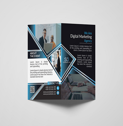 CORPORATE BI-FOLD BROCHURE DESIGN agency bifold branding brochure brochuredesign business corporate creative design fitness graphic design illustration modern print print ready professional restaurant stylish trendy trifold