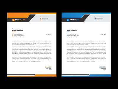 Letterhead Design Template business letterhead corporate letterhead graphic design letterhead lletterhead design minimal letterhead
