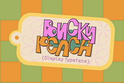 Bucky Peach - Free Display Typeface design display font free free font freebie illustration logo type typeface vintage