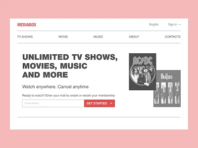 DailyUI 003 - Landing Page daily 100 challenge dailyui dailyui003 landing page ui design ux design web design