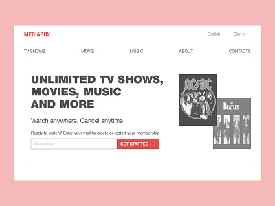 DailyUI 003 - Landing Page daily 100 challenge dailyui dailyui003 landing page ui design ux design web design