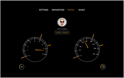 Car Interface design ui ux