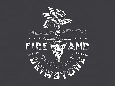 Pepperoni Eagle anchor apparel eagle illustration merch pepperoni pizza pizza eagle restaurant apparel