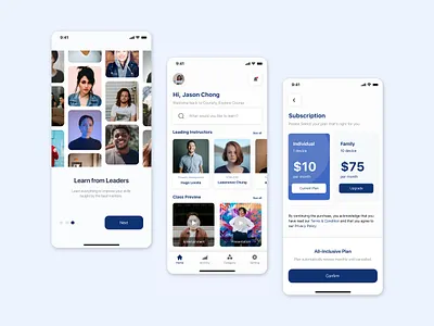 Online Course App Concept app branding design illustration logo mobile ui ux vector
