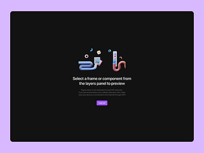 Figma Mirror Reimagined - Dark Mode 3d design figma illustration ui uidesign ux uxdesign web