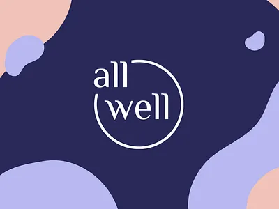 All Well - Wellness company brand brand identity branding friendly graphic design health illustration logo meditation mental health minimal simple web design website well being wellness wellness app yoga