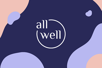All Well - Wellness company brand brand identity branding friendly graphic design health illustration logo meditation mental health minimal simple web design website well being wellness wellness app yoga