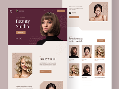 Beauty Studio - Homepage beauty clean design homepage makeup minimal modern simple skincare ui ux