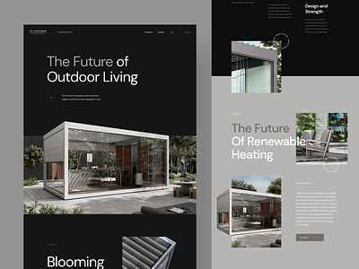 Outdoor Living - Homepage clean design homepage interior living minimal modern outdoor simple ui ux