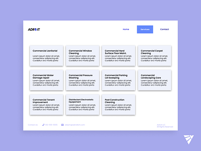 ADROIT Services Website Design blue branding design designer figma graphic design illustration illustrator logo shot ui ux vector web webdesign website