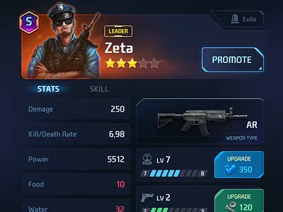 GUI PRO Kit Sci-Fi Survival 2d asset character game layerlab survival ui