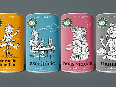 Packing Tea design illustration tea