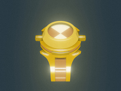 The Omnitrix (Gold Edition) ben 10 blender3d cartoon network design digital dribbbleweeklywarmup omnitrix watch