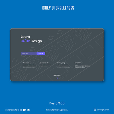 Day 3 - Focus Landing Page daily ui 002 daily ui 2 dailyui dailyuichallenge design ui ux