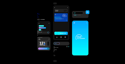 Club La Nación. UX-UI. advertising branding concept conceptual dark design digital fresh geometry graphics modern tech ui uidesign uxdesign vector virtual