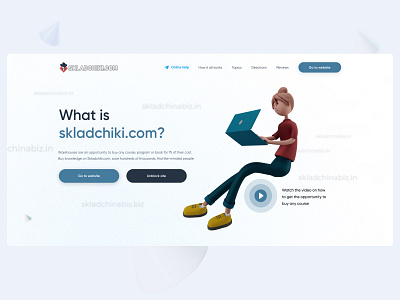 Landing page for selling info-products 3d 3ddesign crypto design graphic design landing landing page nft ui uiux ux web desing