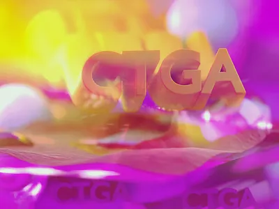 CTGA sunset loop 3d animation blender colorfull graphic design logo motion graphics