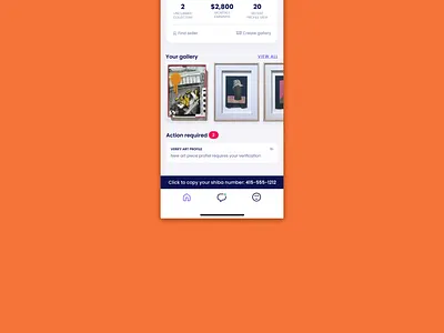 Art app home screen