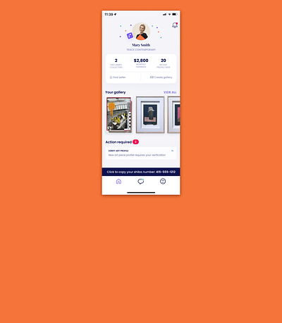 Art app home screen