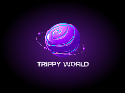 Trippy World- Animated Logo branding design graphic design logo photoshop top ux ui designer vector
