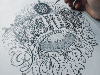 ESKIS - Sketch font lettering logotype typo typography vintage