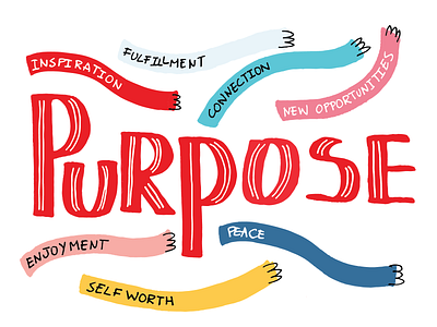 Purpose book branding design handlettering illustration lettering typography