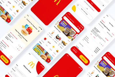 McDelivery Indonesia App Redesign app design freelance redesign ui uiux ux