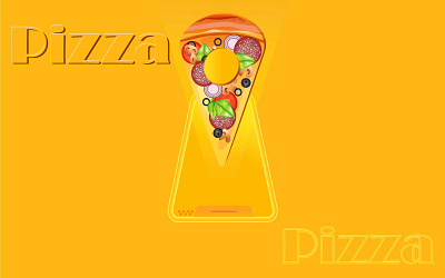 Pizza location- icon app delivery icon location phone phone app pizza vector