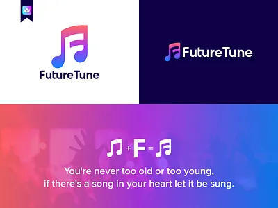 FutureTune Logo design behance boxlesspro branding creative logo dribbble future logo futuretune logo gradient graphic design icon identity marketting modern logo music logo song logo tune logo unique