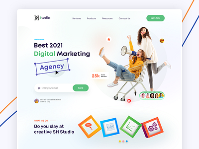 Best 2021 Digital Agency Landing Page agency business agency creative design creative studio design digital marketing freelancer landing page service landing page service app ui ux web web website