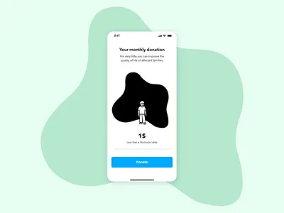 Charity - Donation App Exploration animation app charity clean design donate donation emotion empathy give giving help illustration interaction interactive motion graphics ui ux