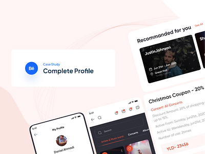 Complete Profile Case Study behance case study customer signup product design