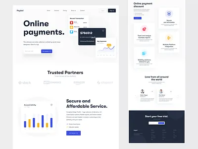 Paylexi Landing Page Design app design design inspiration landing page landingpage online payment ui design uidesign uiux web website