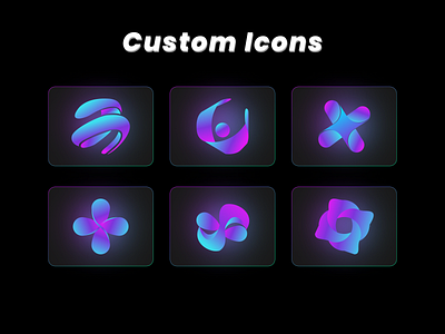 Custom Icons Design design figma graphic design illustration illustrator top ux ui designer ui vector