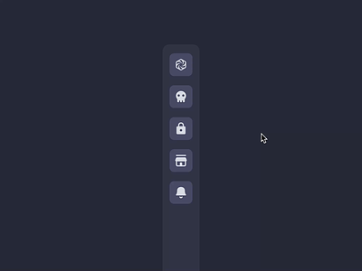 Sidebar Icon Animations animation icon micro interactions ui