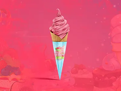 Creative ice cream wrapping. art and illustration brand identity branding creativity graphic design ice cream ice cream wrapping label design labeling product design warp design wrapping