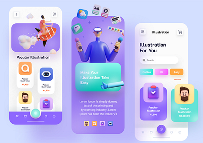 E-Commerce App 3d animation app app development app ui application booking app branding dashboard design e commerce graphic design illustration logo motion graphics travel app ui